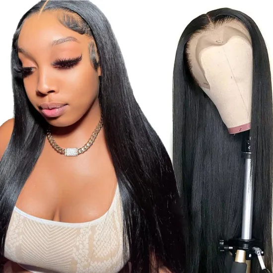 Super Fashionable 13X6 transparent lace front wig,Quality Raw Deep Wave Human Hair Wig,Real Curly Human Hair Lace Front Wig