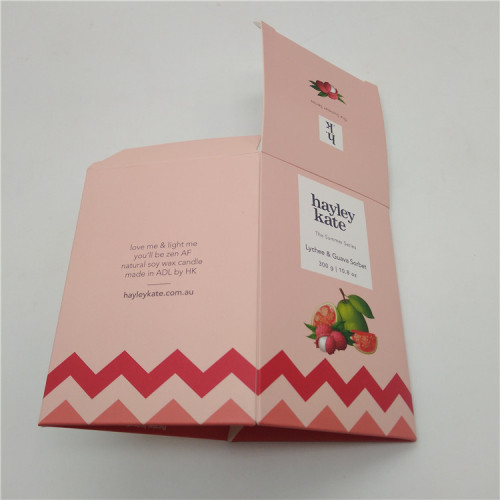 Custom Flat Packed Candle Boxes with Logo