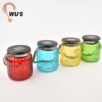 OEM metal plastic decorative stained solar garden lights solar glass bottle light