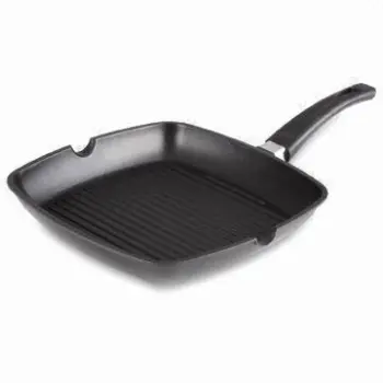 Die-cast Aluminum Grill Pan with Teflon Double-layer, Non-stick Coating Inside