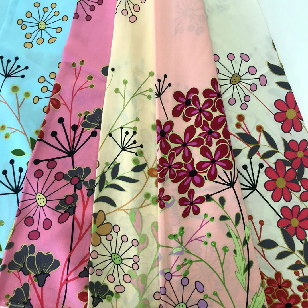 colorful ground rayon fabric 