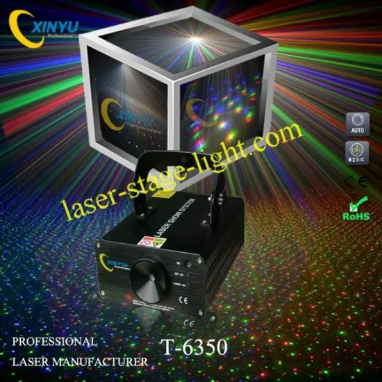Ce&amp;rohs Sound Activated Full Color Rgb Flower Gobo Party,clubs Laser Effect Lighting A6
