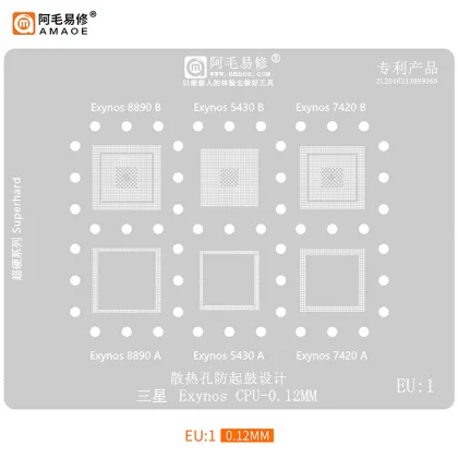 CPU Repair Tool: Amaoe BGA Reballing Stencil for Samsung Exynos CPU Glue Removal