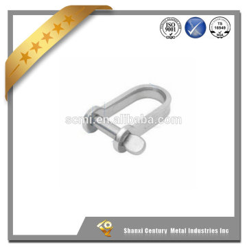 Professional foundry forged stainless steel sailboat hardware flat shackle