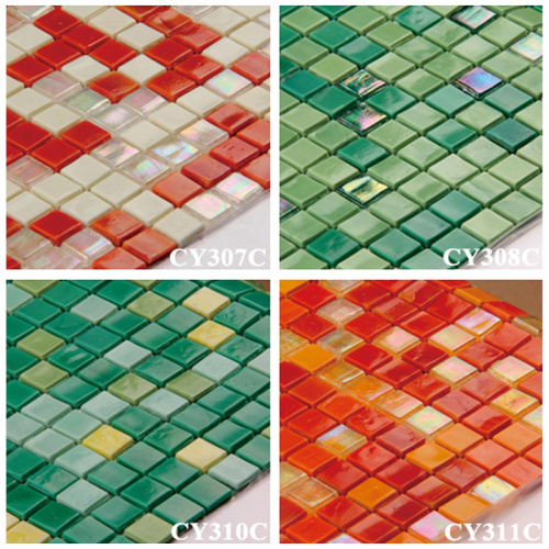 Interior Decorative Mosaic Glass Brick Art
