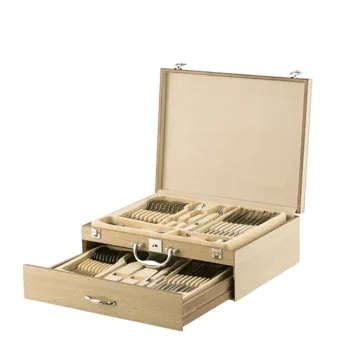 72-Piece Stainless Steel Party Flatware Set - Silver Spoons, Forks, and Knives