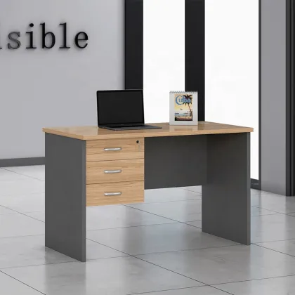 Classic Wooden Plank Design Office Table for Homework and Kids