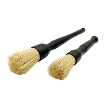 Boar Hair Detailing Brush Set with Unfoldable Poly Bag for Automotive Cleaning - WV-8C442