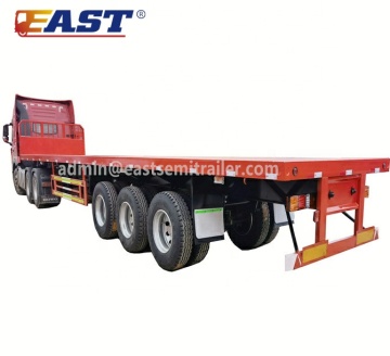 East Hot Sale 3-Achsen-Flachbettanhänger mit Frontboard zum Verkauf in Dubai