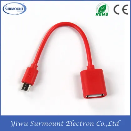 Hot Selling Micro USB OTG Adapter Cable Wholesale Micro USB OTG Cable for Samsung