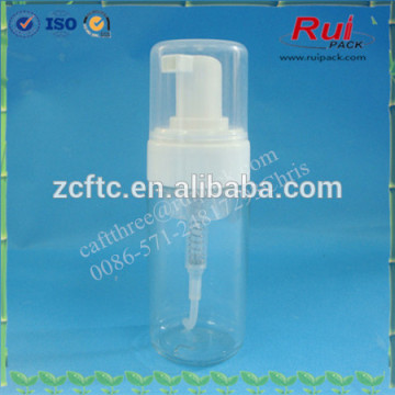 100ml pet bottle hand wash liquid soap foam pump bottle, clear foaming hand wash bottle