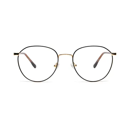 Metal Frame Round Shape New Arrival Male Use Framed Glasses