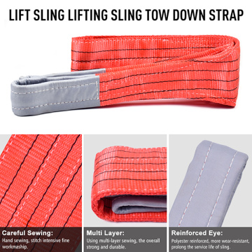 Polyester web sling 5ton red