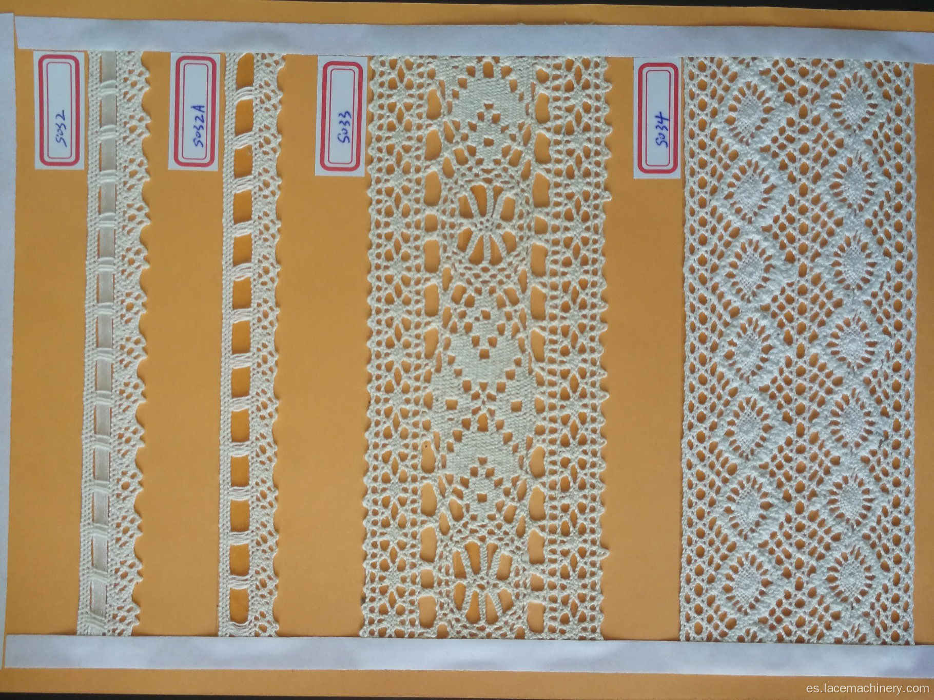 Máquina trenzadora de encaje Jacquard computarizada de alta velocidad