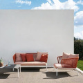 Ratán de jardín de ocio al aire libre combinación de sofá al aire libre