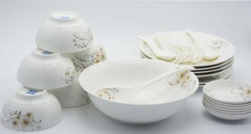 ceramic white color restaurant use tableware
