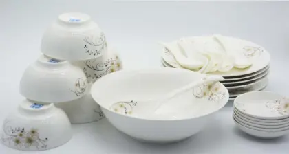 ceramic white color restaurant use tableware