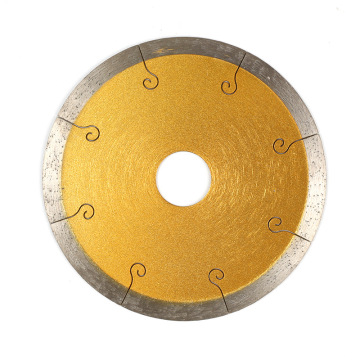 Factory Wholesale 105mm Continuous Rim Diamond Saw Blade for Wet Cutting of Tiles, Ceramics, and Marbles