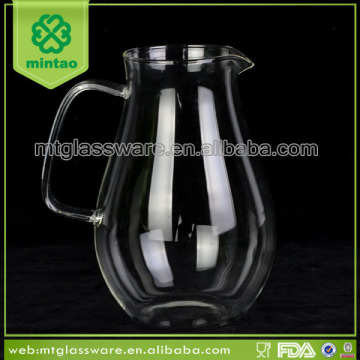 Promotional clear high quality glass water carafe