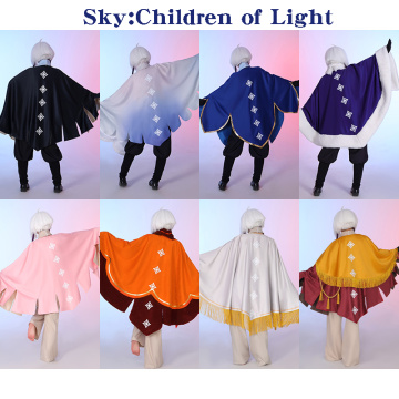Game Sky: Light Awaits Cosplay Costume Sky:Children of Light Outfits Fancy Suit Cloak Top Pants Halloween Carnival Uniforms