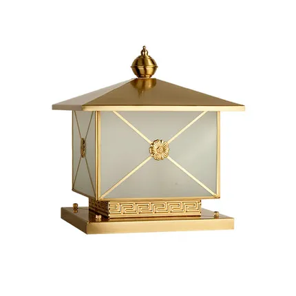 Quality Factory Outdoor Square Solar Powered LED Pillar Light