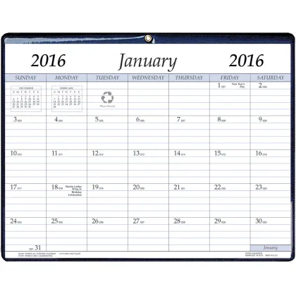 Custom magnetic paper calendar