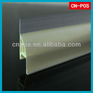 supermarket stanchion adhesive sign holder for displaying