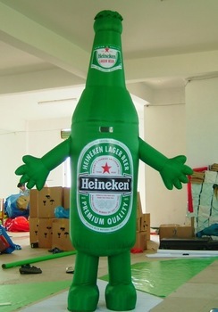 Promotional advertising inflatable beer bottle for sale