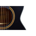 Guitare acoustique noire de 36 pouces