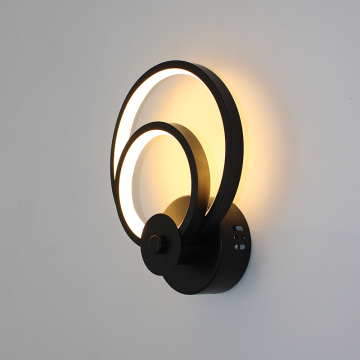 High-Performance Round Black White Wall Sconces for Bathroom and Bedroom