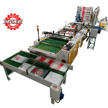 Multifunctional automatic plastic courier label bags making machine
