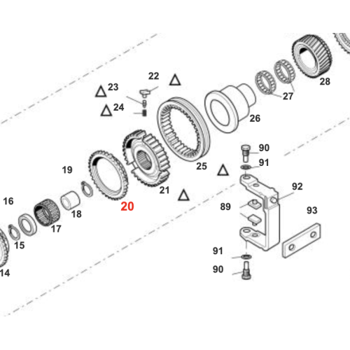 OEM 1262 304 050 Auto Parts Input Transmission Synchronizer Ring for Eaton/ZF S6 S5-680