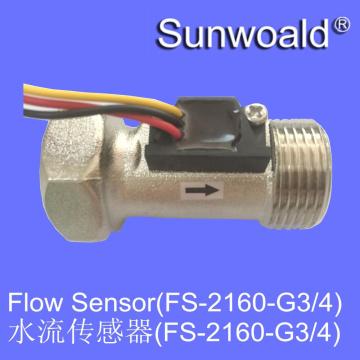 3/4" Brass Water Flow Sensor