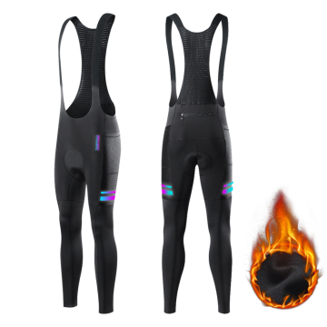 WOSAWE Men's Winter Warm Fleece Thermal Cycling Bib Pants