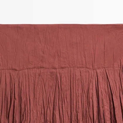 Women's 100% pure cotton pleated skirt