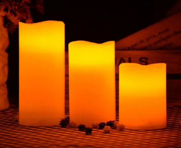 flameless Paraffin Wax LED electronic candle lamp