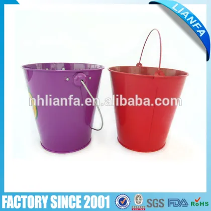 6" iron bucket with handles