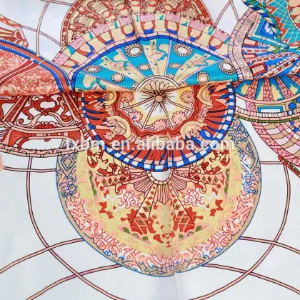 Hot Christmas gift, brand silk scarf, 2016 latest design satin scarf 14mm