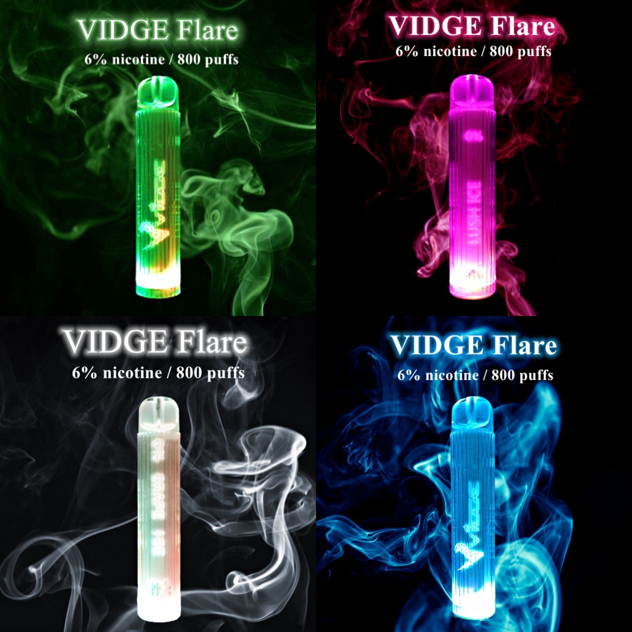 E-cigarro descartável Vape Pod Smoke Vidge Flare