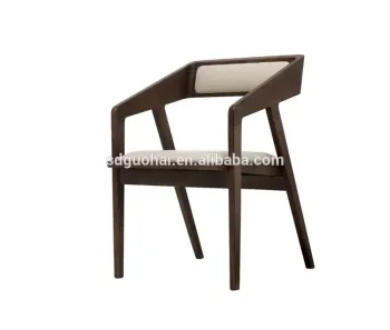 cheap wood design dining chair with PU cushion