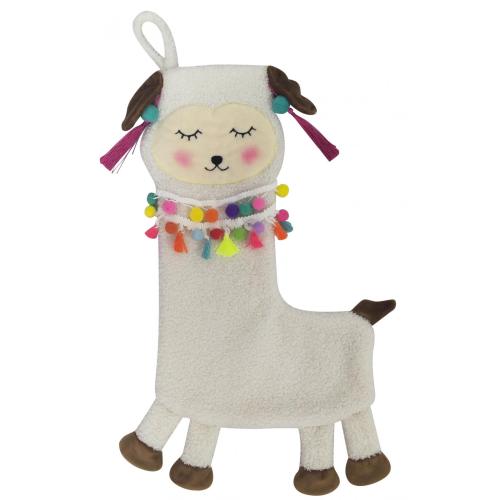 mouton avec des bas de Noël en peluche