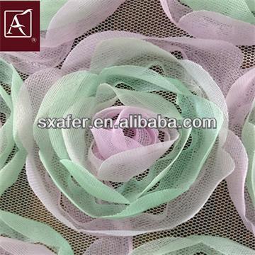 Chiffon Ribbon Embroidery Fabric For Children Clothing