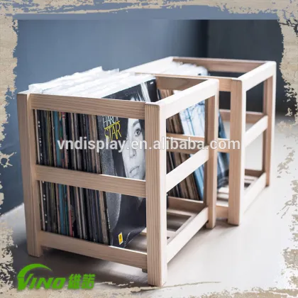 Solid Wood Album Crate , Vinly Record Storage Crate , Record Holder