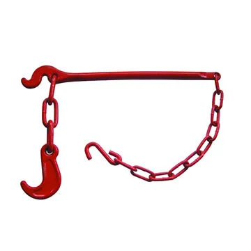 Lashing Chain, Tension Lever and Lashing Hook, Chain Binder, Drop Forged, Red or Blue Painting