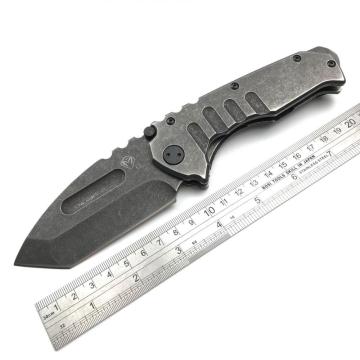 Stonewash Pocket Knife Spring Assised Knife with Clip