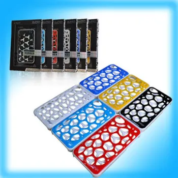 3d Hollow Plating Protection Cover For Iphone4 &amp; 4s Black /white/ Red/ Dark Blue