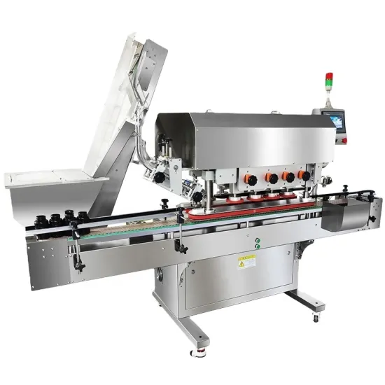 Automatic Vacuum Screw Twist-Off Capping Machine for Glass Bottles and Plastic Jars in Manufacturing Plants