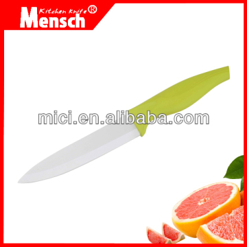 5 inch top sale ceramic knife with green handle of OEM factory