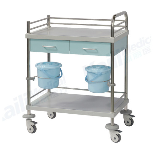 Stainless Steel Medical Treatment Trolley Hospital