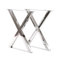 Pierna de mesa de metal de mesa de acero inoxidable